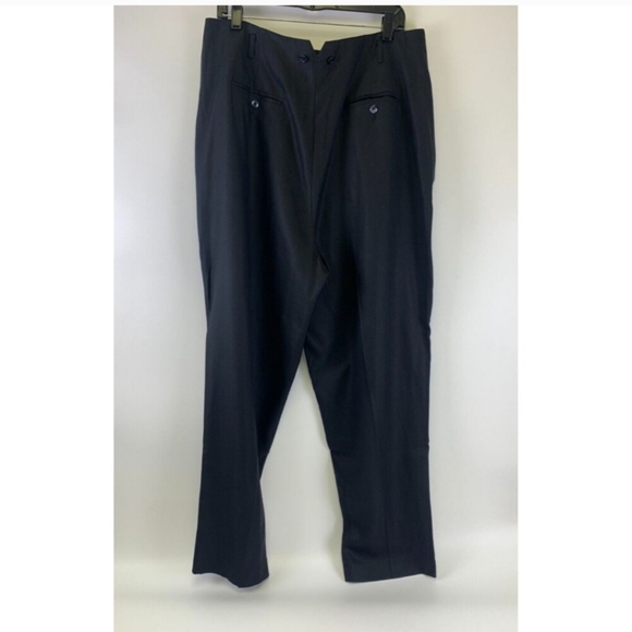 J Peterman Glamour Pants Silk Black Pleated Trouser - Picture 8 of 14